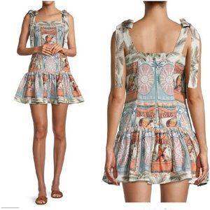 Agua Bendita Multicolor Mini Dress